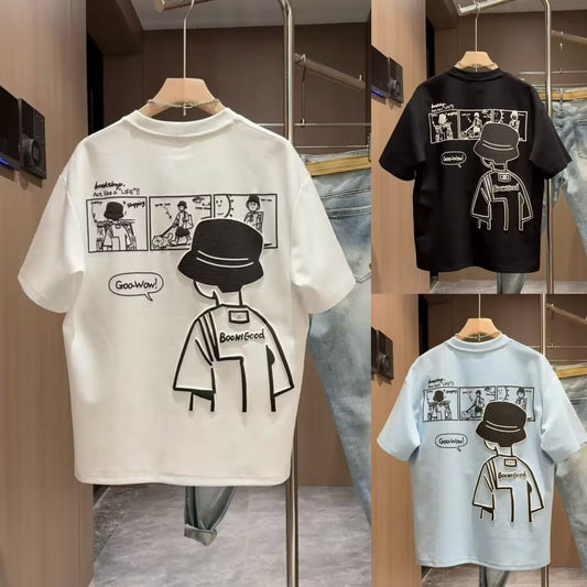 Cartoon Crew Neck T-shirt