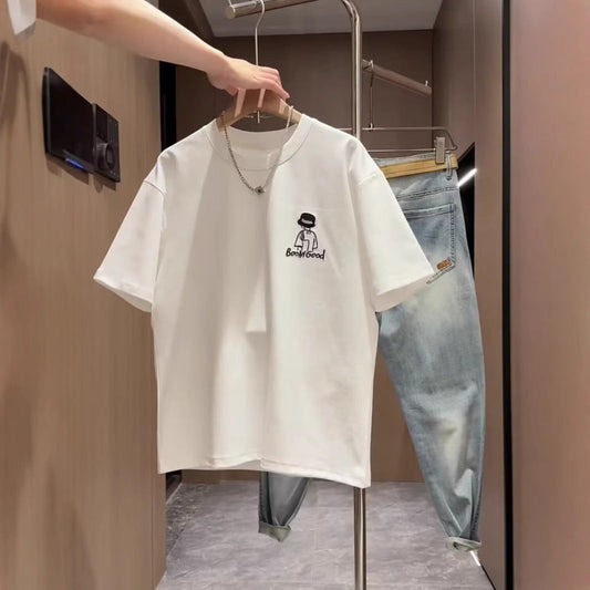Cartoon Crew Neck T-shirt