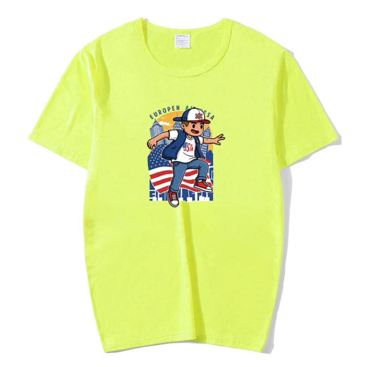 Boy Printed Round Neck Modal Short Sleeve T-shirt