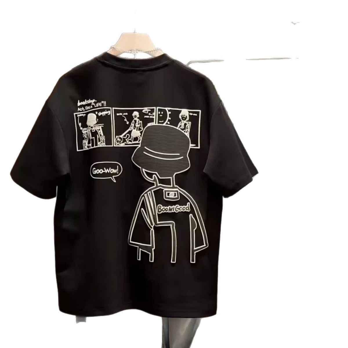 Cartoon Crew Neck T-shirt